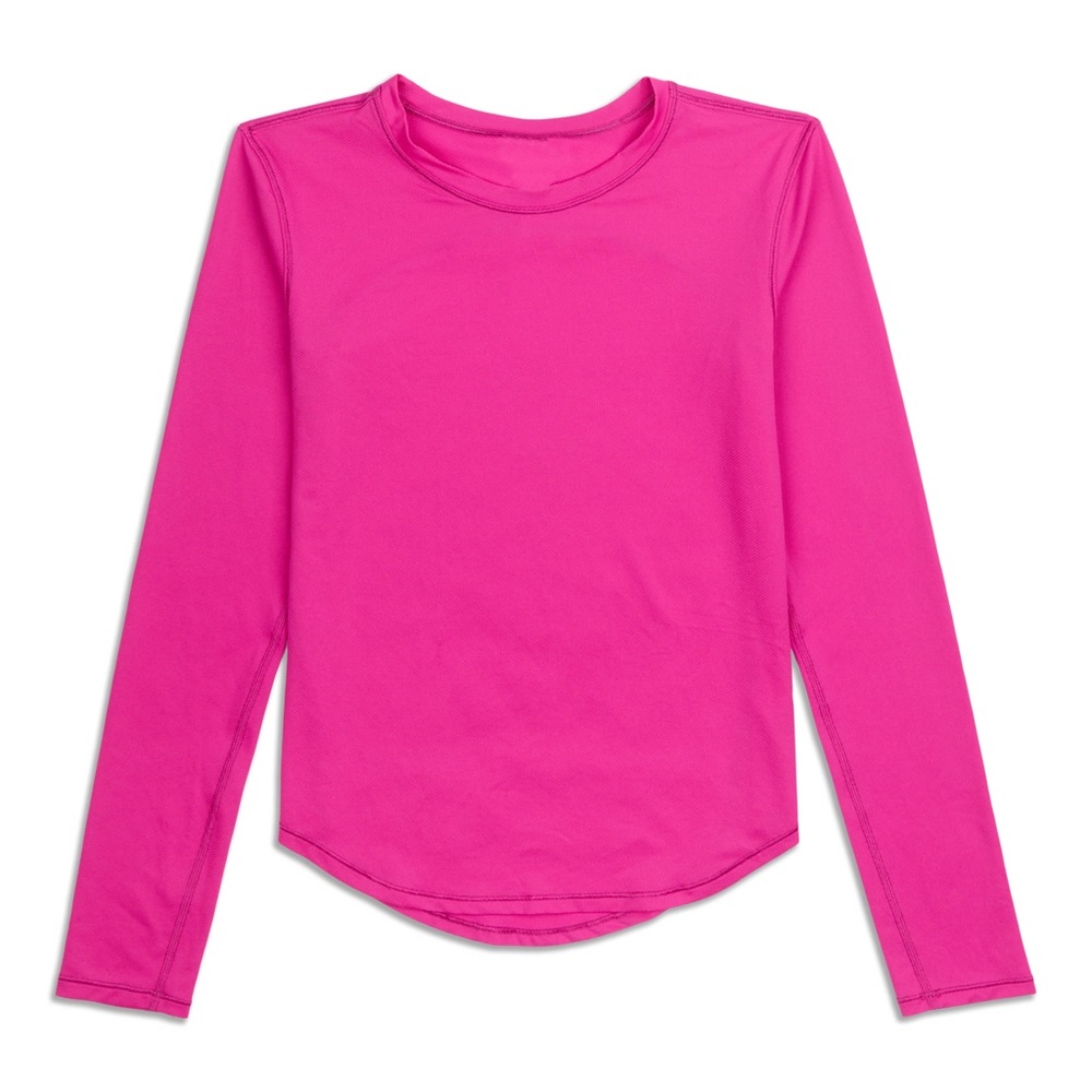 Lululemon Athletica Pink Long Sleeve Relaxed Tee